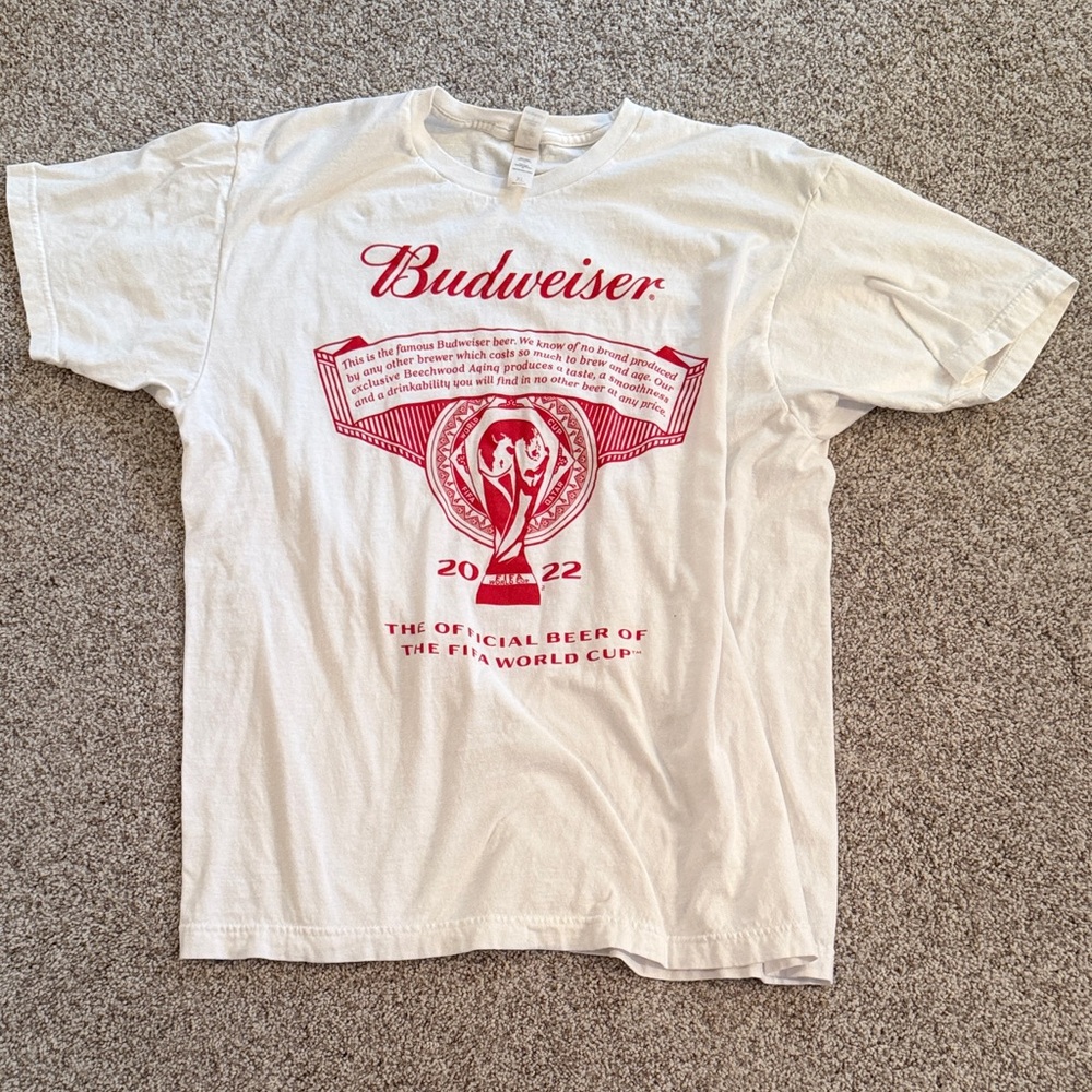 Budweiser White T-Shirt